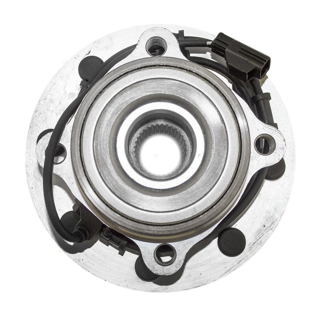 Brock Replacement Front Wheel Hub with Bearing Assembly Compatible with 2003 2004 2005 2500 3500 Pickup Truck with 4-Wheel Drive 5015282AA