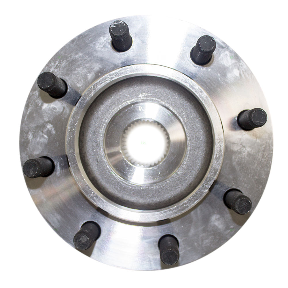 Brock Replacement Front Wheel Hub with Bearing Assembly Compatible with 2003 2004 2005 2500 3500 Pickup Truck with 4-Wheel Drive 5015282AA