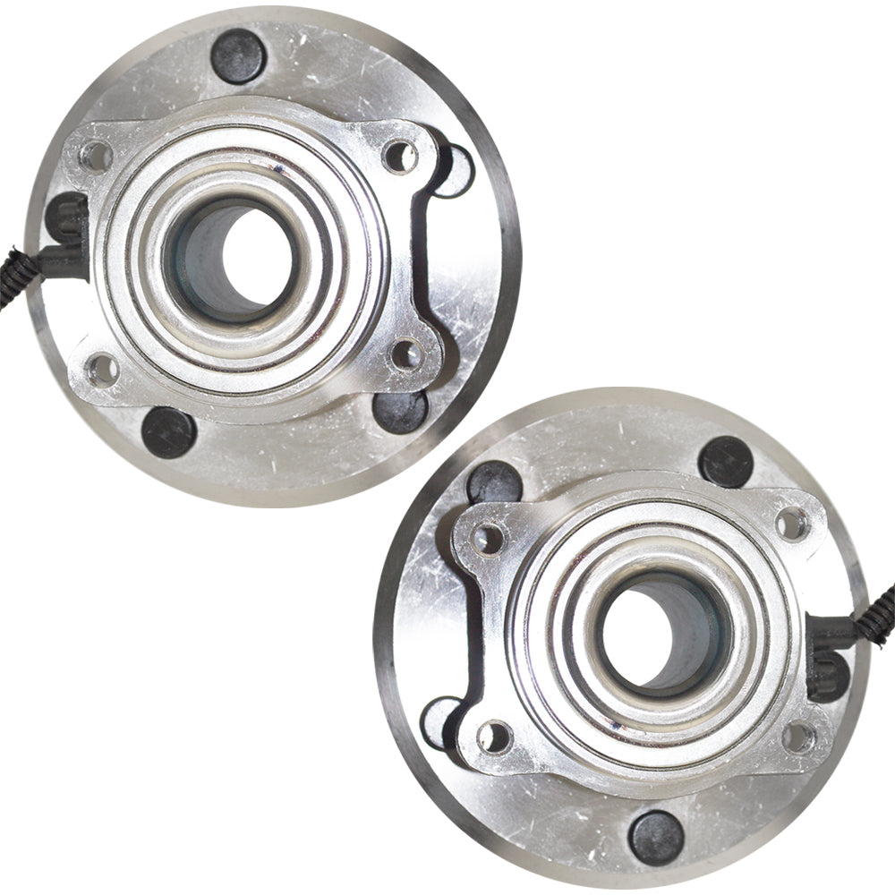 Brock Replacement Pair Set Rear Wheel Hubs with Bearing Assemblies Compatible with 2008-2011 Town & Country Caravan 2009-2012 Routan