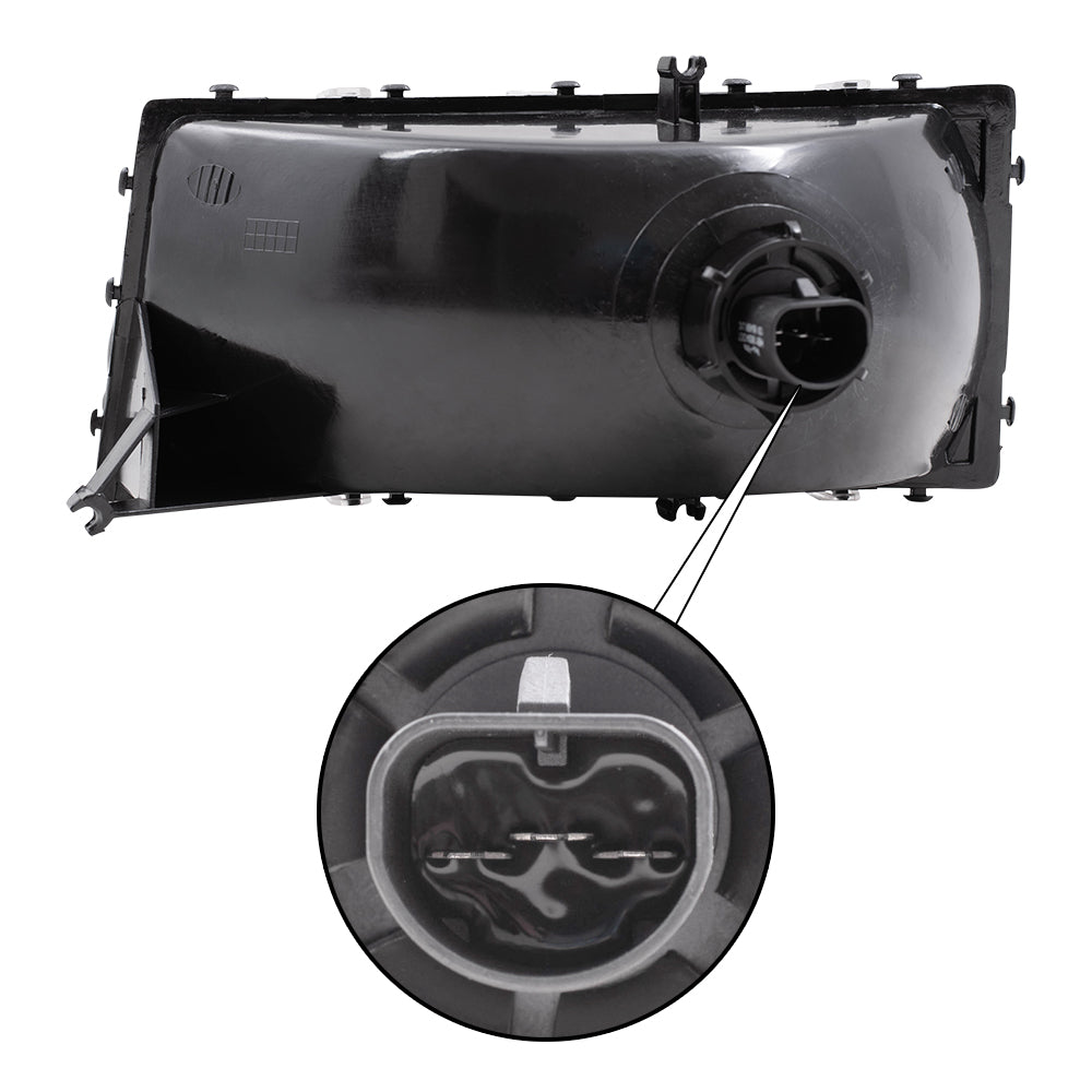 Brock Replacement Driver and Passenger Set Headlights Compatible with LeBaron Spirit Acclaim 4773253 4773252