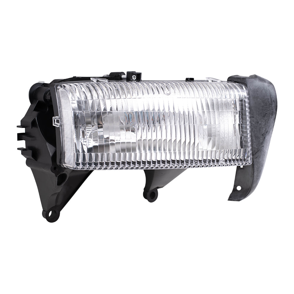 Brock Replacement Passenger Headlight Compatible with 1997-2004 Dakota 1998-2003 Durango 55055170AE