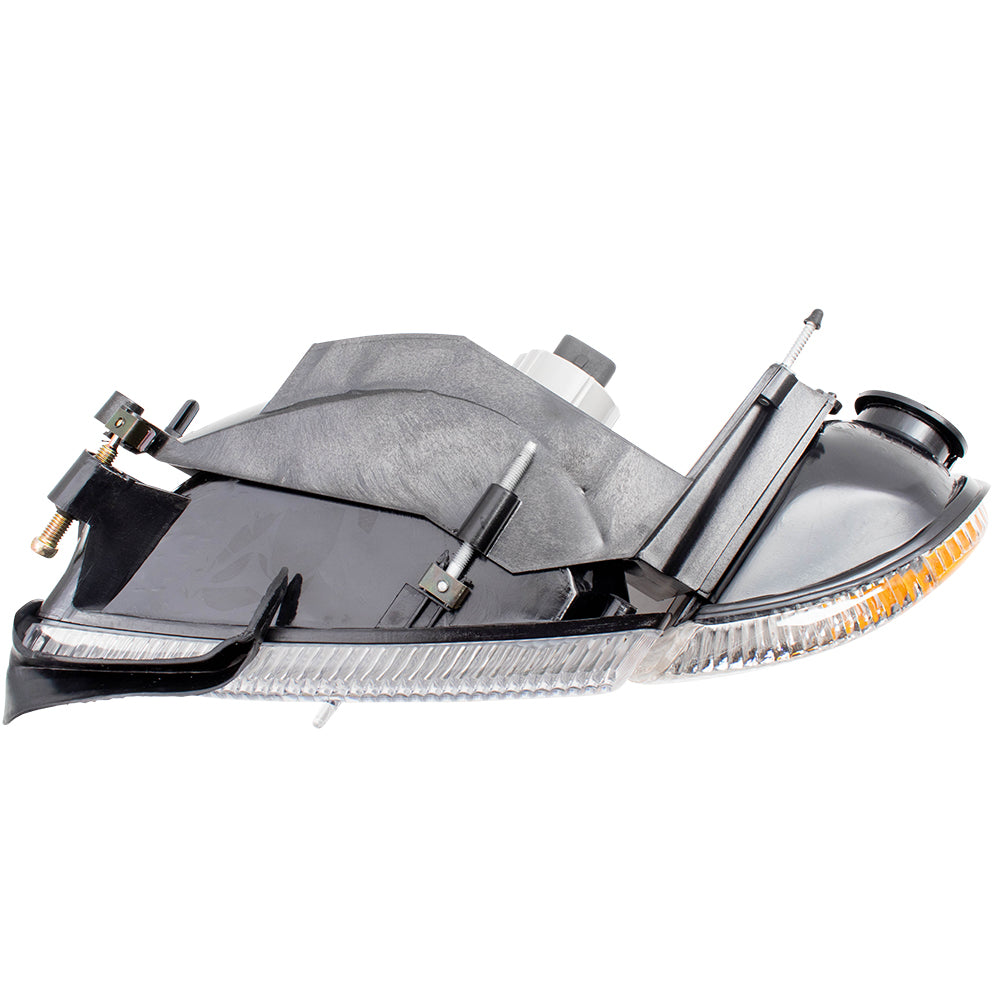 Brock Aftermarket Replacement Driver Left Halogen Combination Headlight and Corner Light Assembly