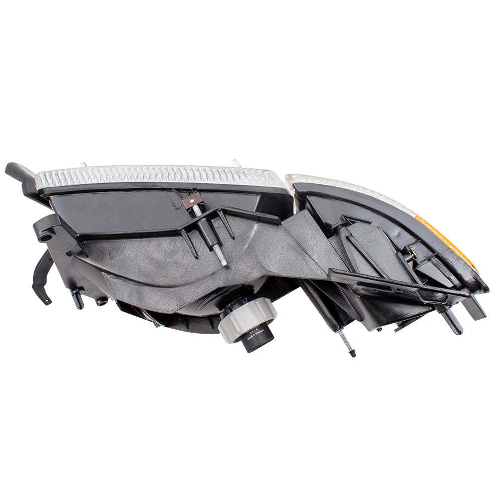 Brock Aftermarket Replacement Driver Left Halogen Combination Headlight and Corner Light Assembly