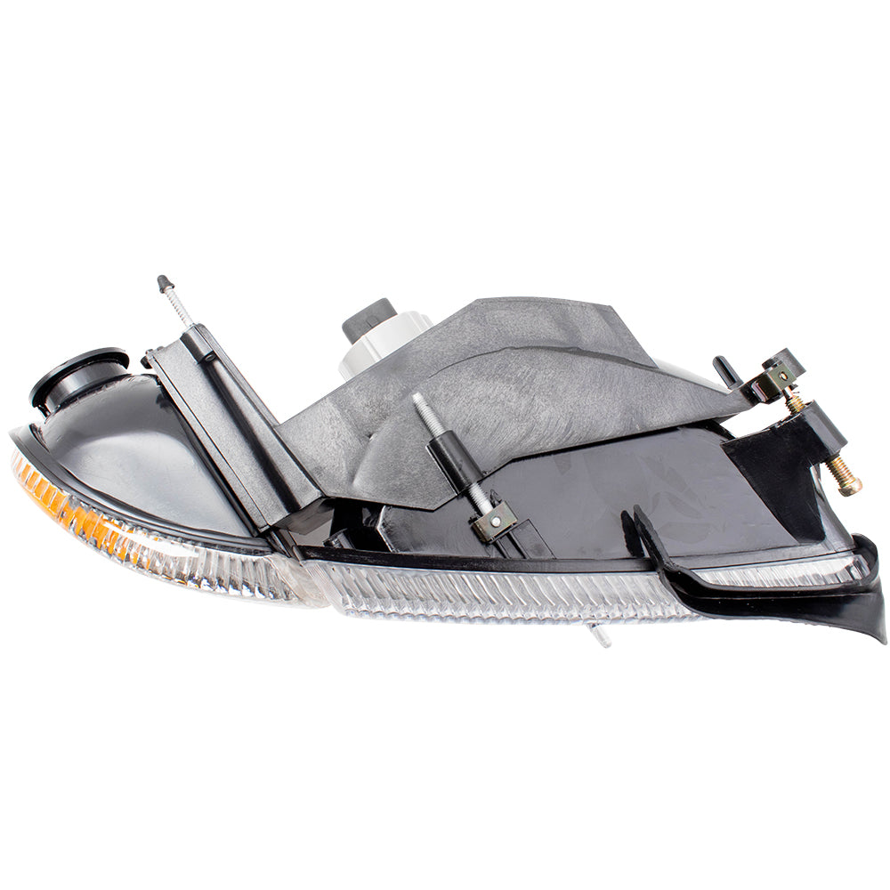 Brock Aftermarket Replacement Passenger Right Halogen Combination Headlight and Corner Light Assembly