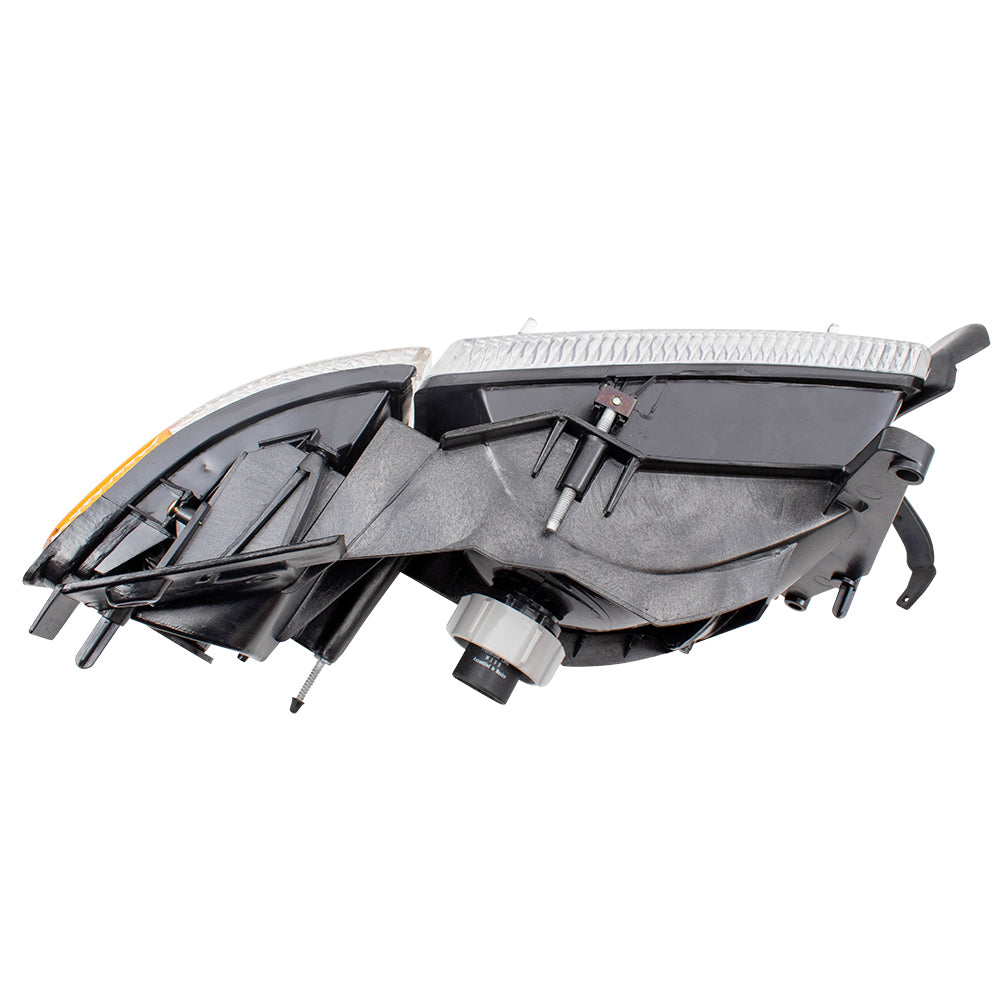 Brock Aftermarket Replacement Passenger Right Halogen Combination Headlight and Corner Light Assembly