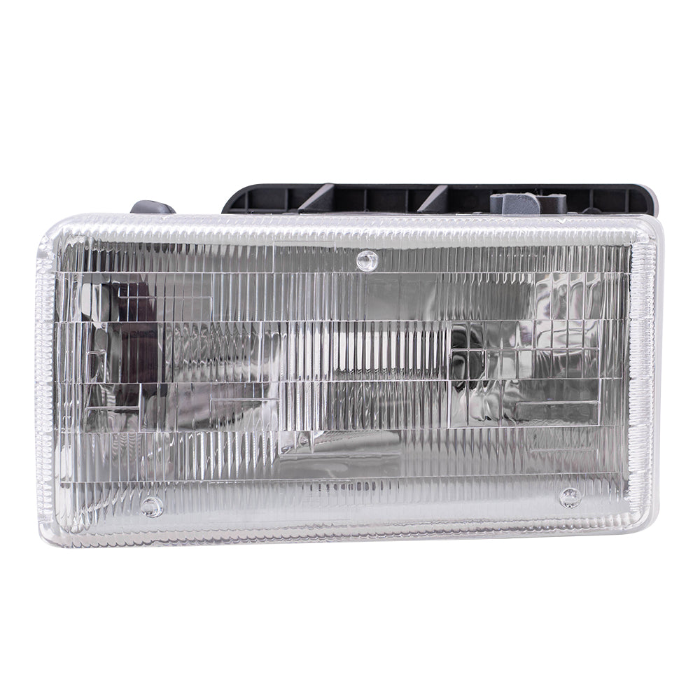 Brock Replacement Driver Halogen Headlight Compatible with 1991-1996 Dakota Pickup Truck w/ Aero Package 55054715
