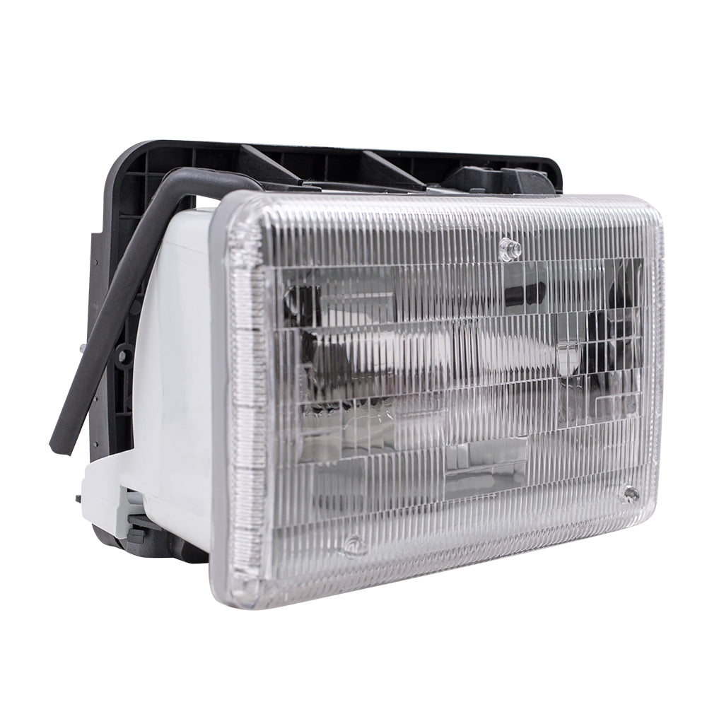 Brock Replacement Driver Halogen Headlight Compatible with 1991-1996 Dakota Pickup Truck w/ Aero Package 55054715
