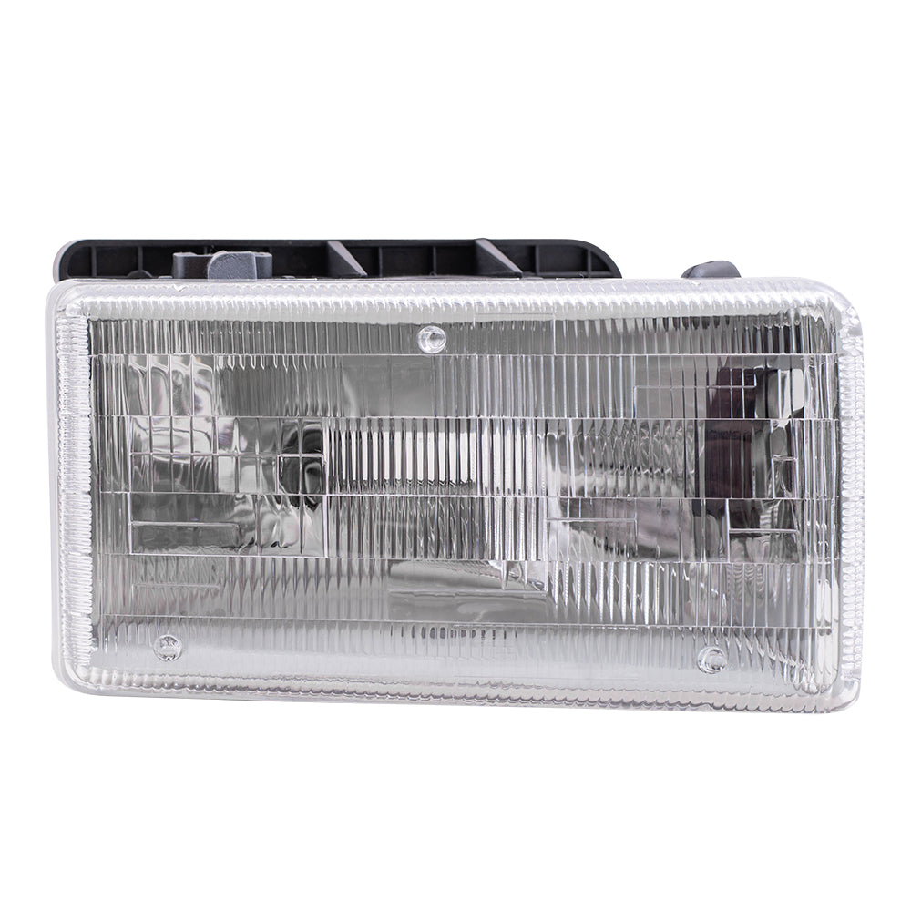 Brock Replacement Set Driver and Passenger Halogen Headlights Compatible with 1991-1996 Dakota w/ Aero Package 55054715 55054714