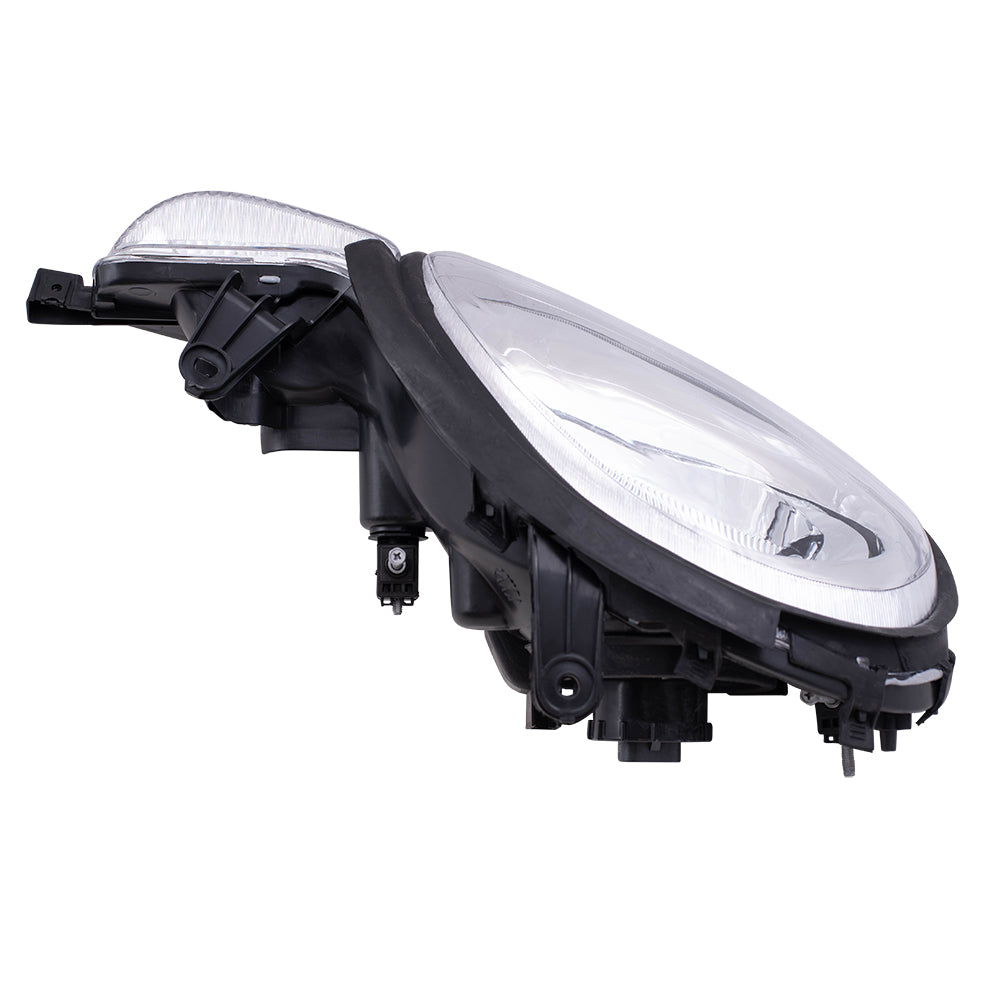 Brock Replacement Set Driver and Passenger Halogen Headlights with Chrome Bezel Compatible with 2000-2005 Neon 5288509AH 5288508AH