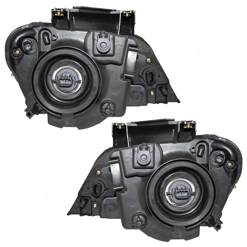 Brock Replacement Set Driver and Passenger Halogen Headlights Compatible with 2007-2008 Pacifica 5113061AE 5113060AE