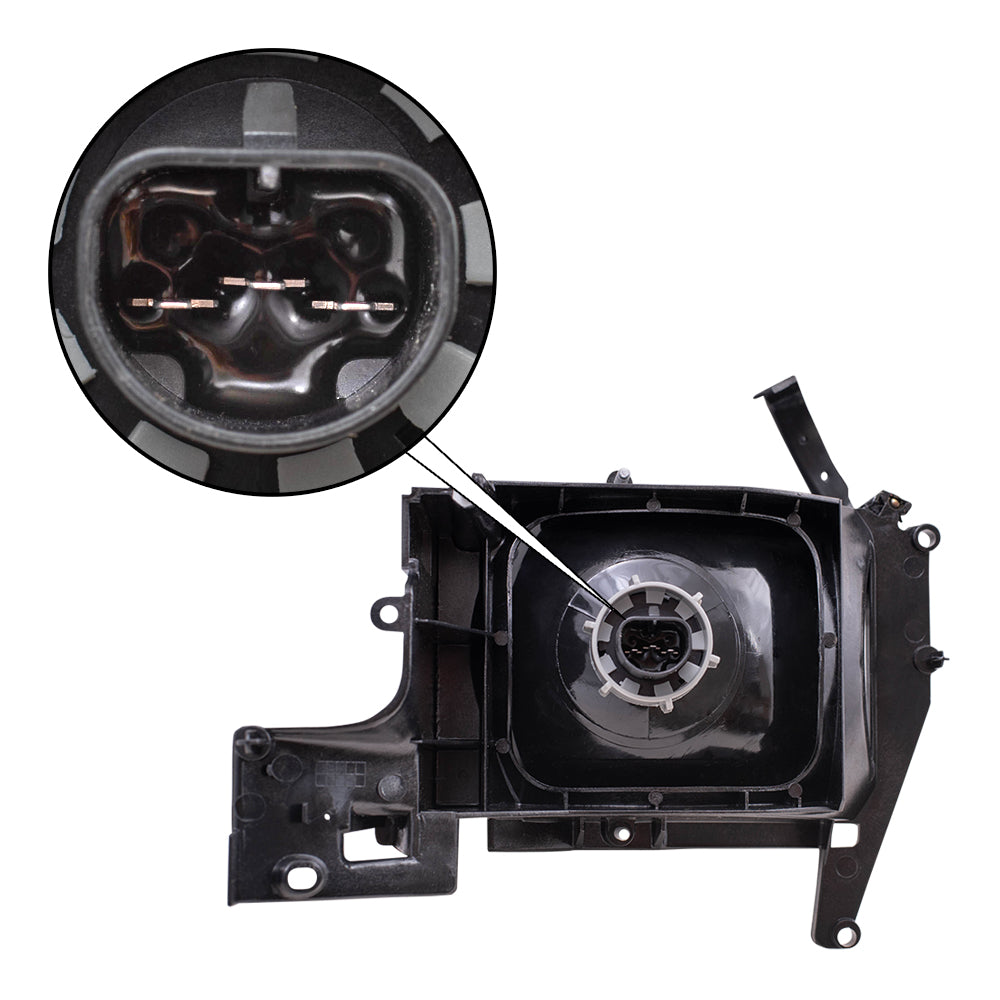 Brock Replacement Driver Halogen Headlight Compatible with 1994-2002 Pickup Truck 55076749AO 55076749AD