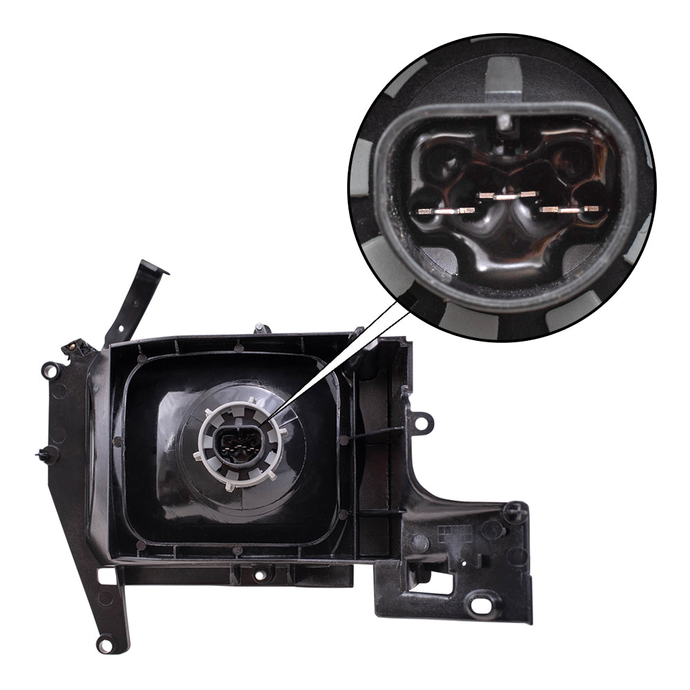 Brock Replacement Passenger Halogen Headlight Compatible with 1994-2002 Pickup Truck 55054780AH