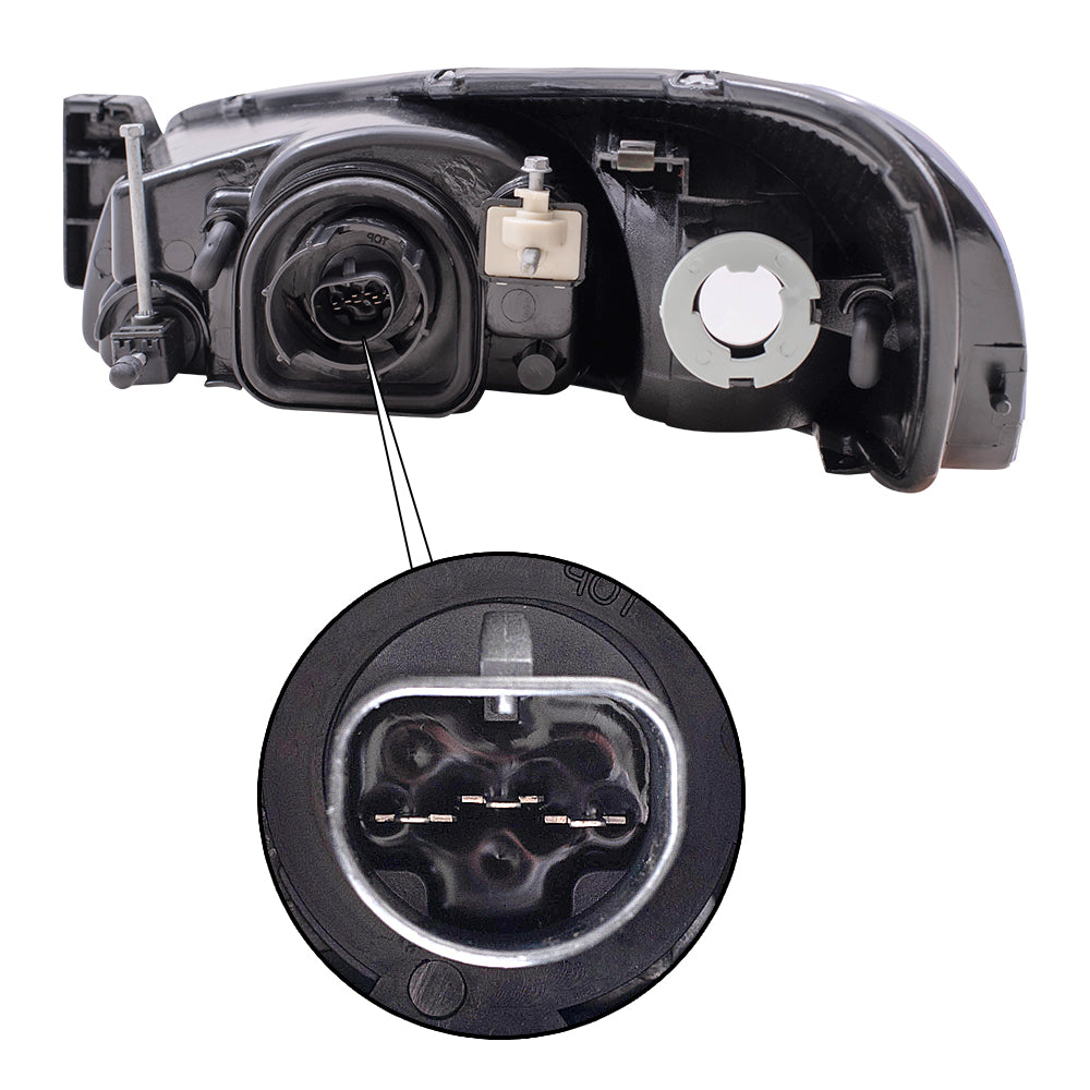 Brock Replacement Passenger Headlight Compatible with Sebring Stratus 4805820AA