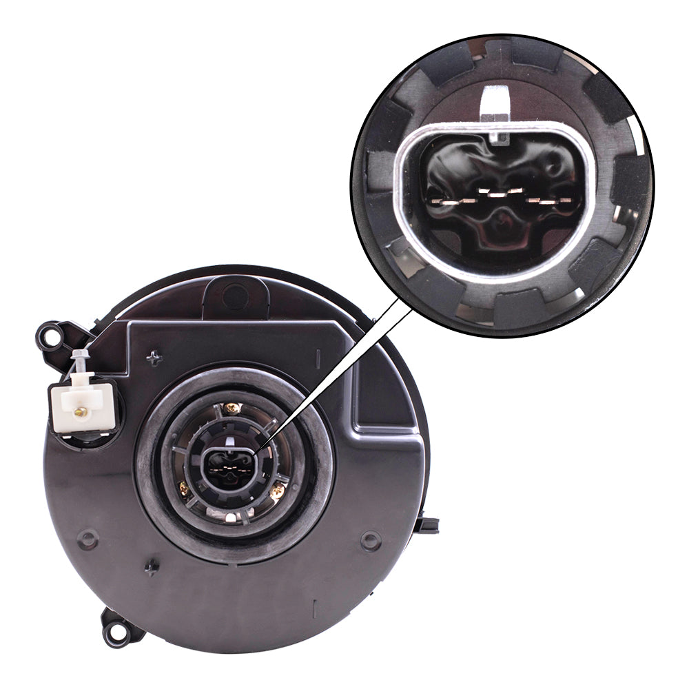 Brock Replacement Passenger Headlight Compatible with 2002-2003 Liberty 5101820AA