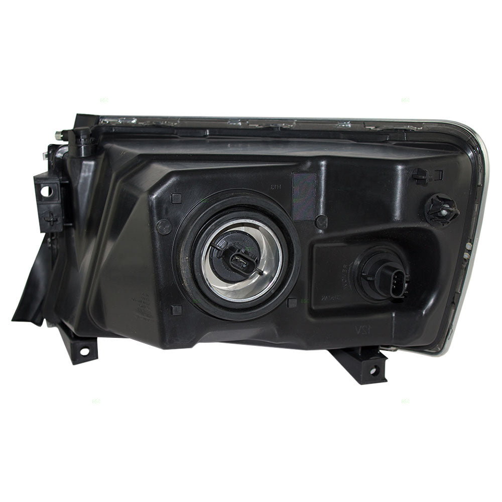 Headlight for 2008-2011 Dakota w/ Black Bezel 1EK58WS2AF Right CH2519127