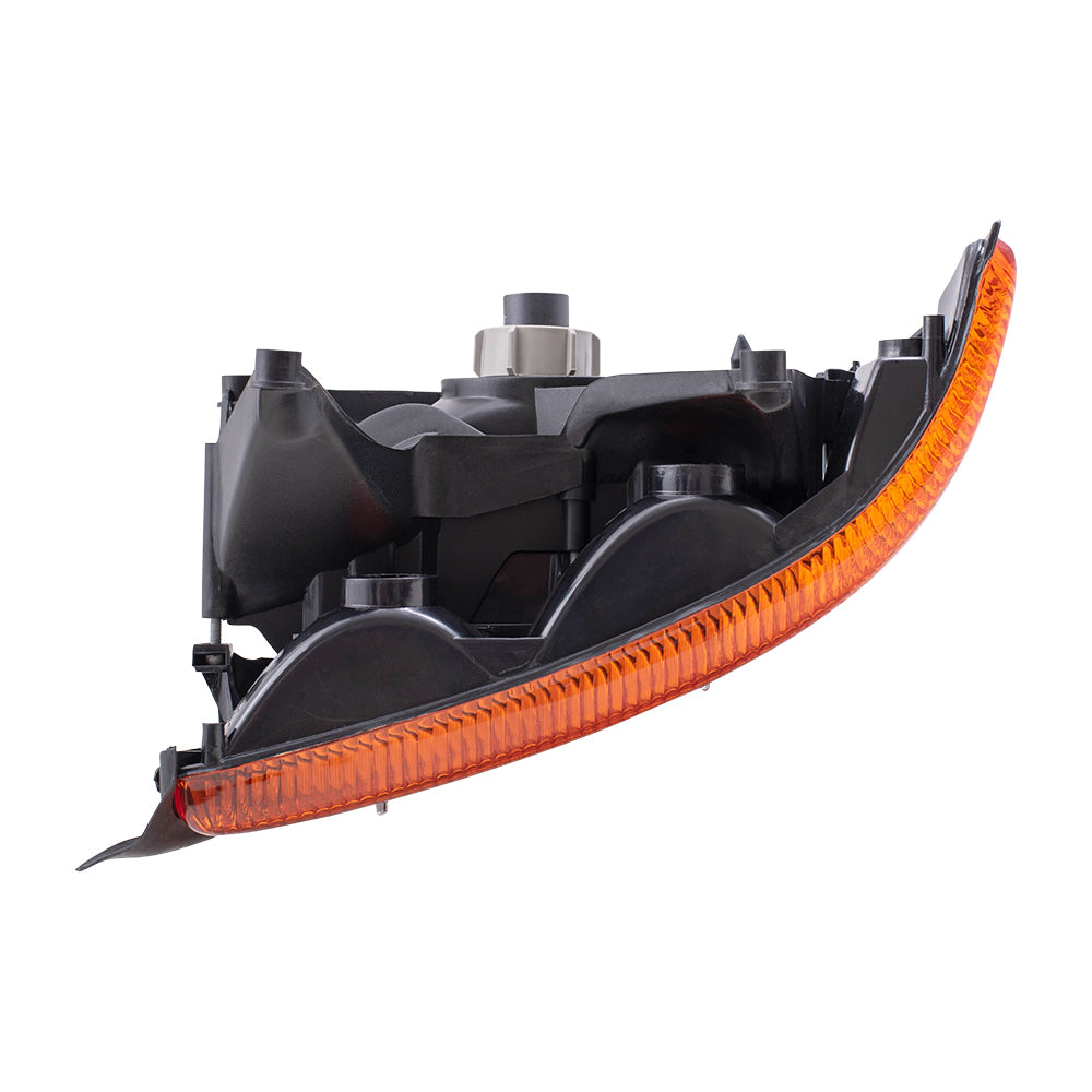 Brock Replacement Set Driver and Passenger Composite Headlights with Park Signal Lamp Compatible with 1997 Dakota 1998 Durango