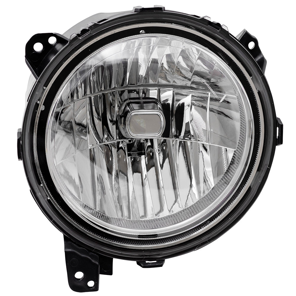 Brock Replacement Driver Halogen Headlight Compatible with Compatible with 2018-2024 Wrangler JL 2020-2023 Gladiator 55112873AF