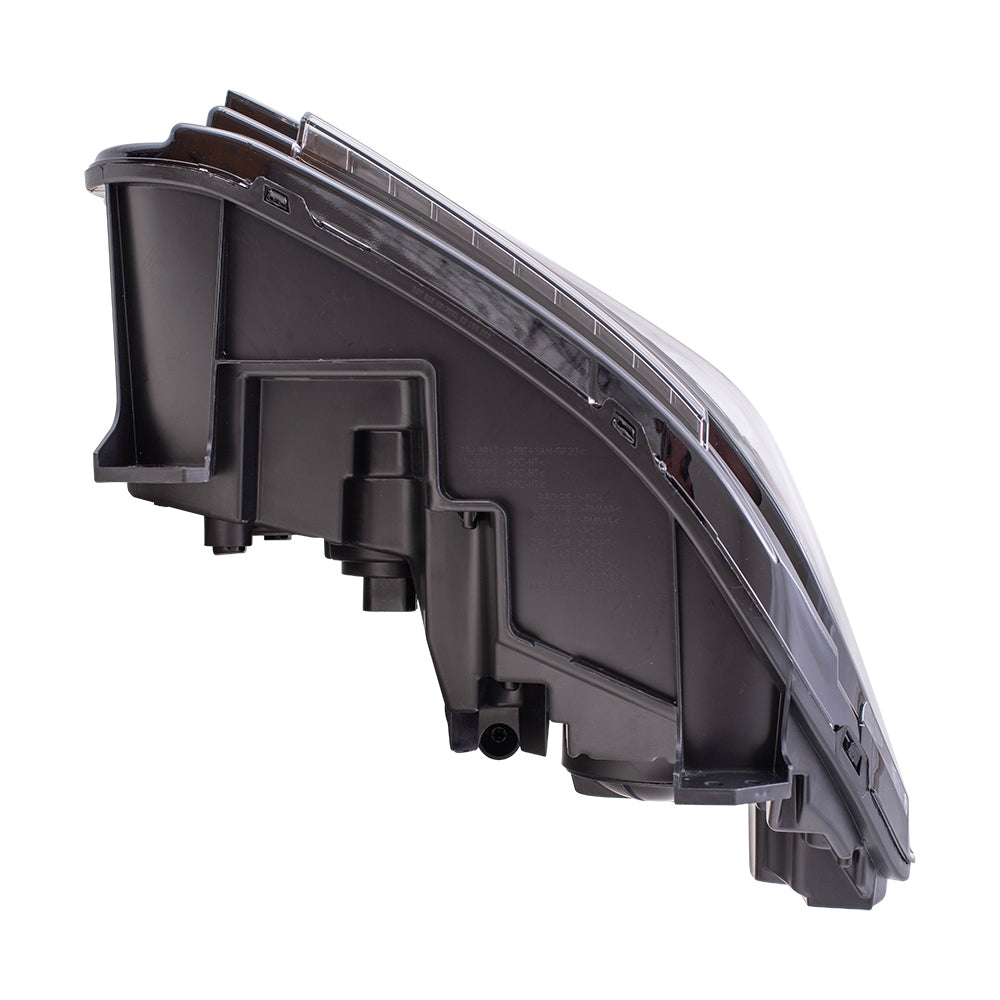 Brock Replacement Set Driver and Passenger Halogen Headlights Compatible with 2015 Charger