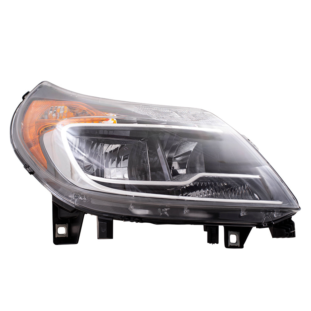 Brock Replacement Driver Halogen Combination Headlight Compatible with 2014-2020 Promaster