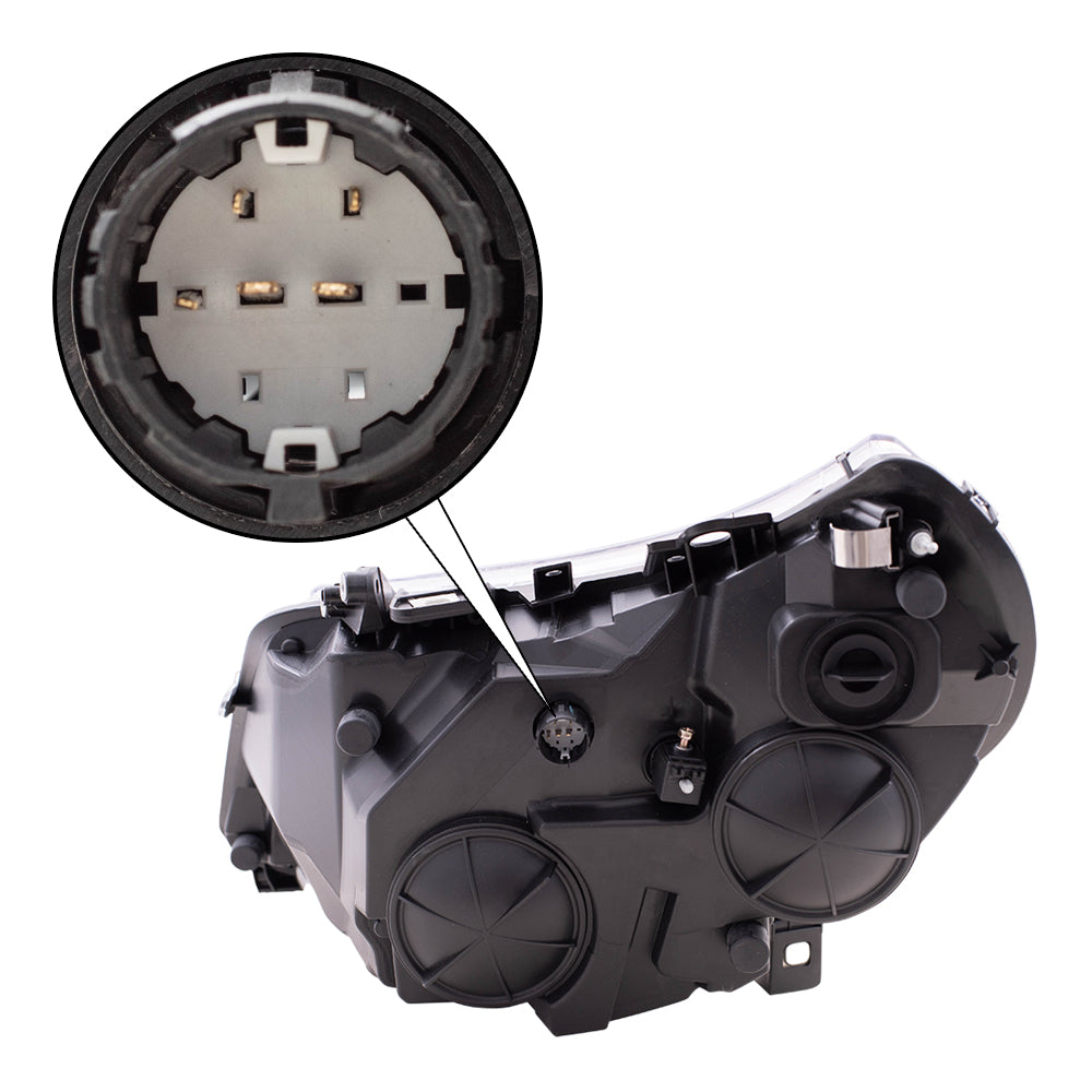 Brock Replacement Driver Halogen Combination Headlight Compatible with 2014-2020 Promaster