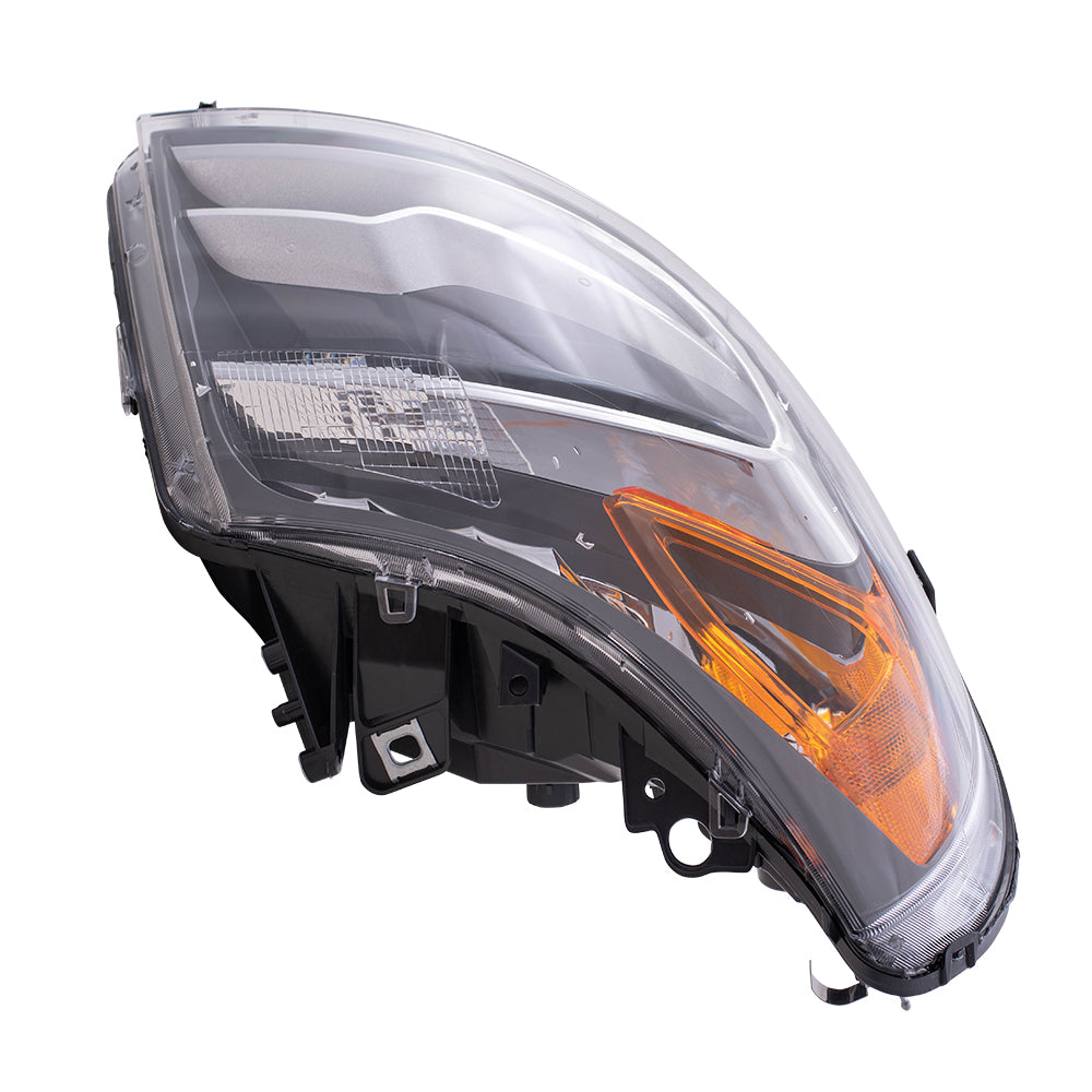 Brock Replacement Passenger Halogen Headlight with Daytime Running Lights Compatible with 2014-2020 Promaster Van