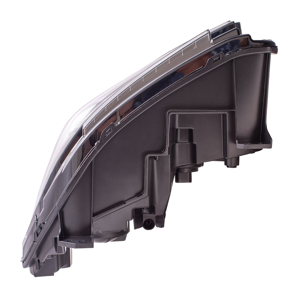 Brock Aftermarket Replacement Driver Left HID Combination Headlight Assembly without HID KIT-Logo Compatible with 2015-2018 Dodge Charger