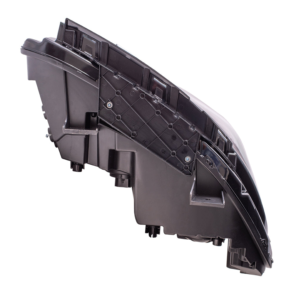 Brock Aftermarket Replacement Driver Left HID Combination Headlight Assembly without HID KIT-Logo Compatible with 2015-2018 Dodge Charger