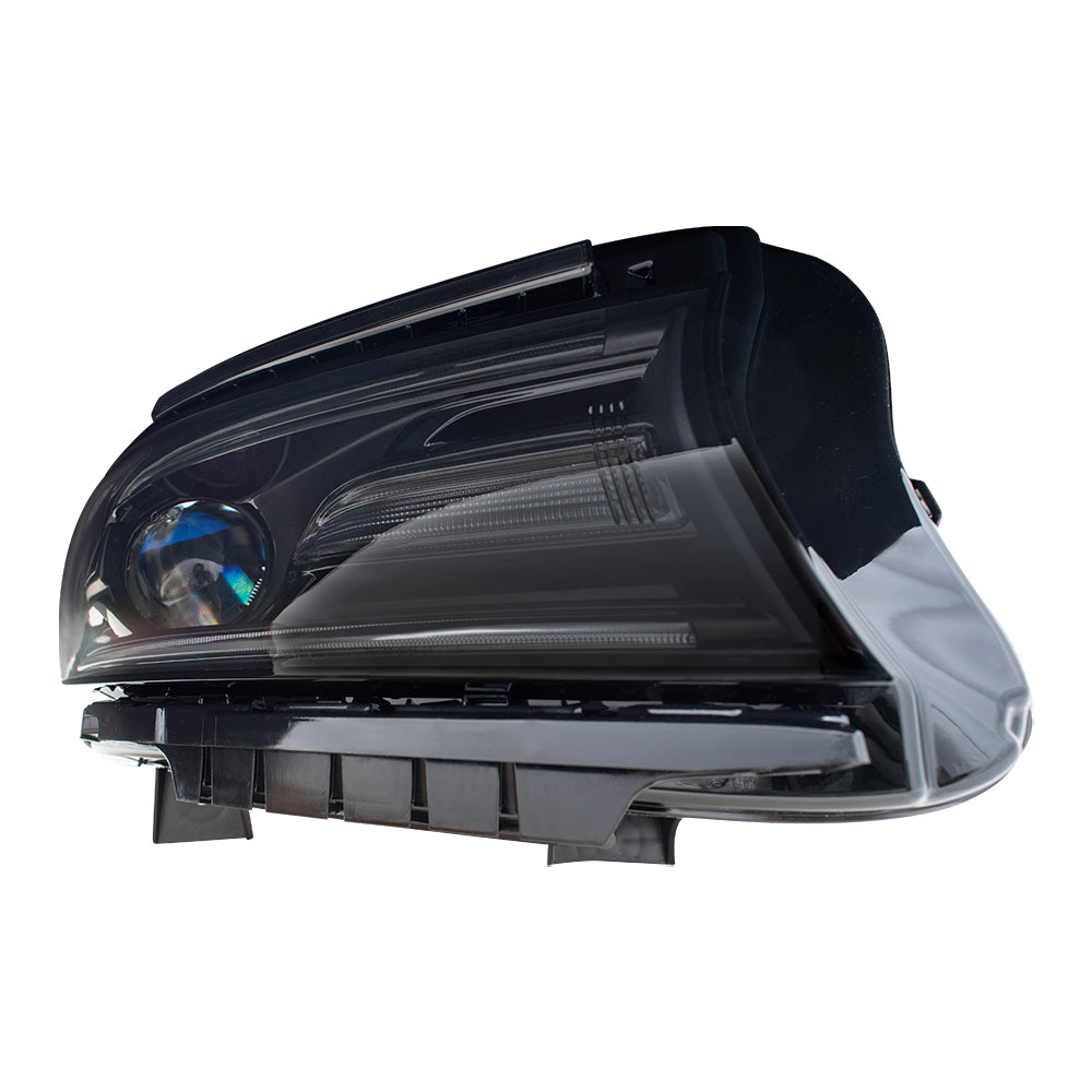 Aftermarket Brock Replacement Passenger Side HID Combination Headlight Assembly Compatible with 2016-2020 Dodge Charger