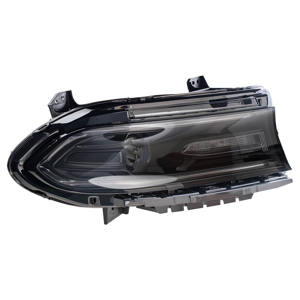 Aftermarket Brock Replacement Passenger Side HID Combination Headlight Assembly Compatible with 2016-2020 Dodge Charger
