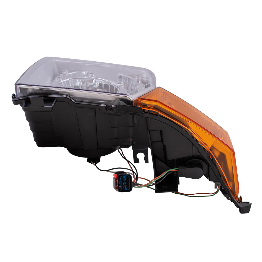 Brock Replacement Driver Halogen Headlight Compatible with 2006-2010 Commander 55396537AI