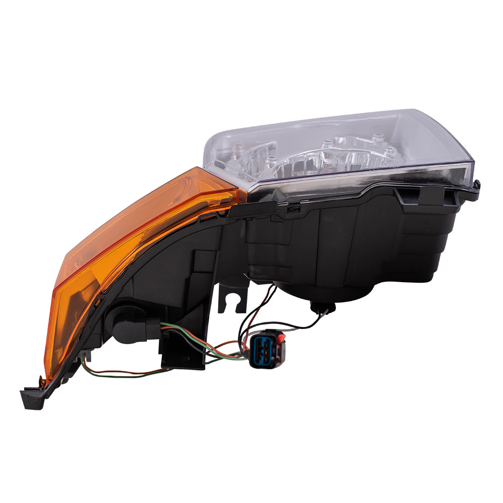 Brock Replacement Passenger Halogen Headlight Compatible with 2006-2010 Commander 55396536AI