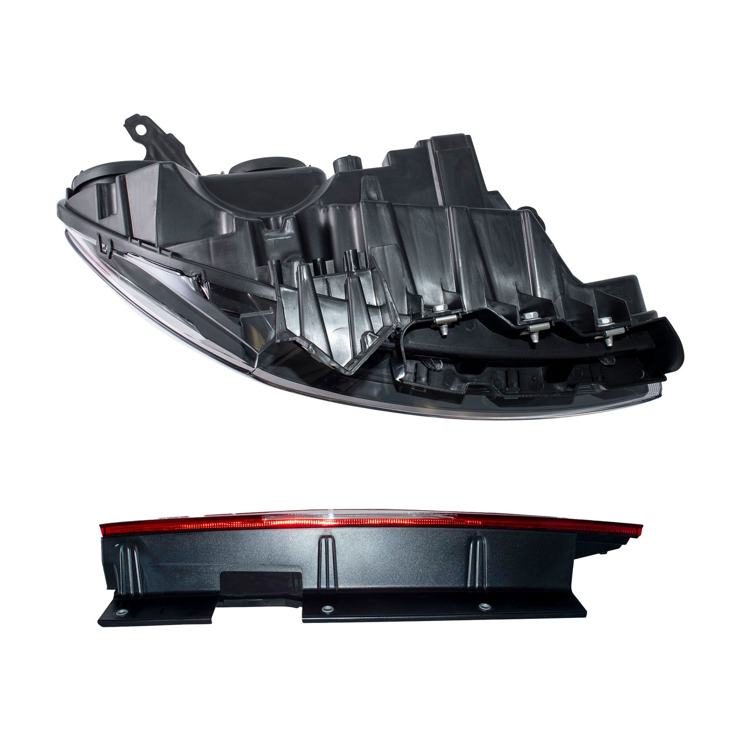 Brock 2221-0153LRC4 Driver Side Left Passenger Side Right Halogen Combination Headlights & Tail Lights 4 Piece Set Compatible with 2015-2022 Ram ProMaster City