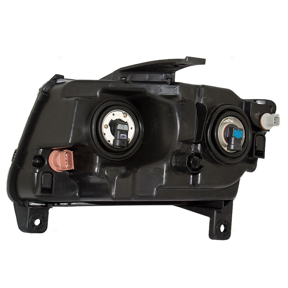 Brock Replacement Passenger Halogen Combination Headlight Compatible with 2011-2013 Grand Cherokee 55079378AF