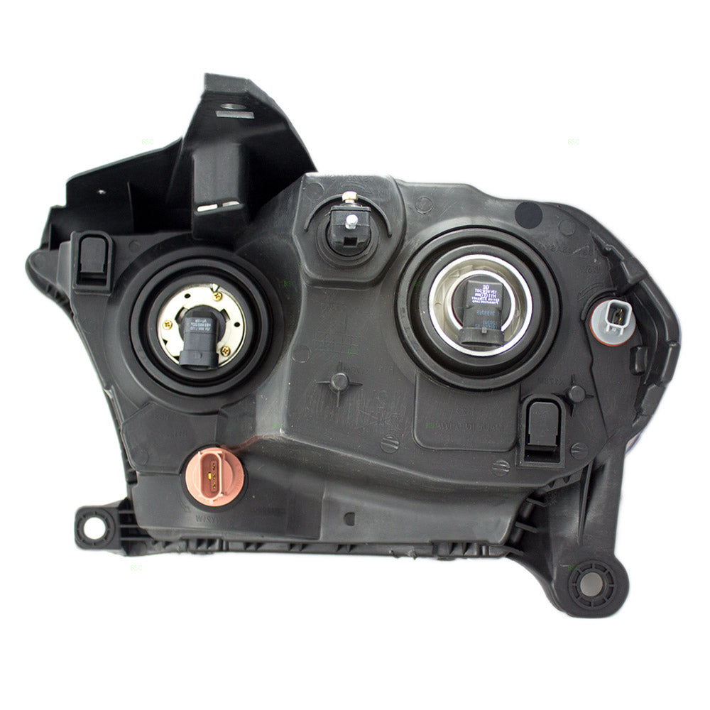 Brock Replacement Passenger Halogen Headlight with Chrome Bezel Compatible with 2011-2013 Durango 55079366AC