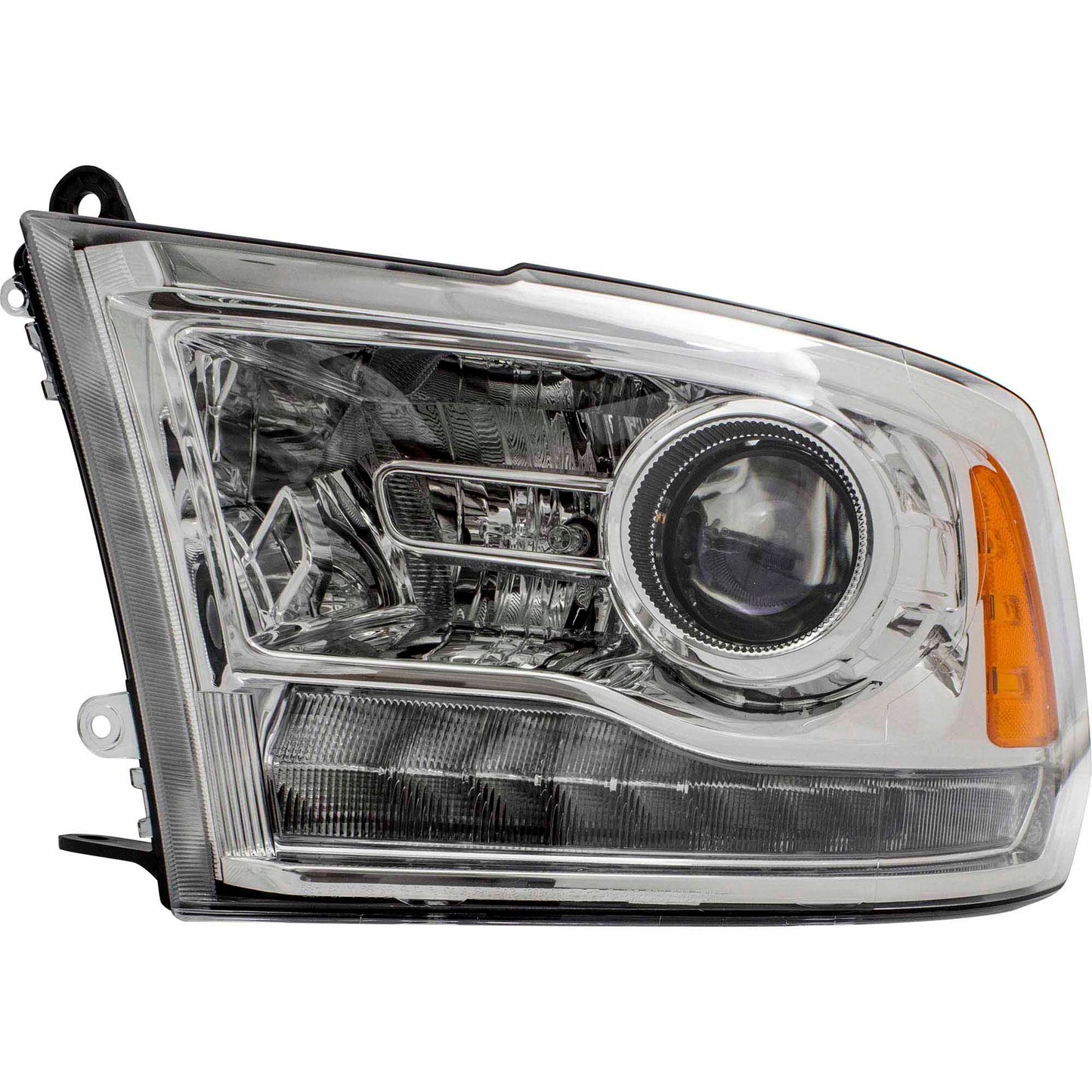 Brock Replacement Driver Halogen Headlight Project Type Compatible with 2013-2015 Pickup Truck 68093217AD