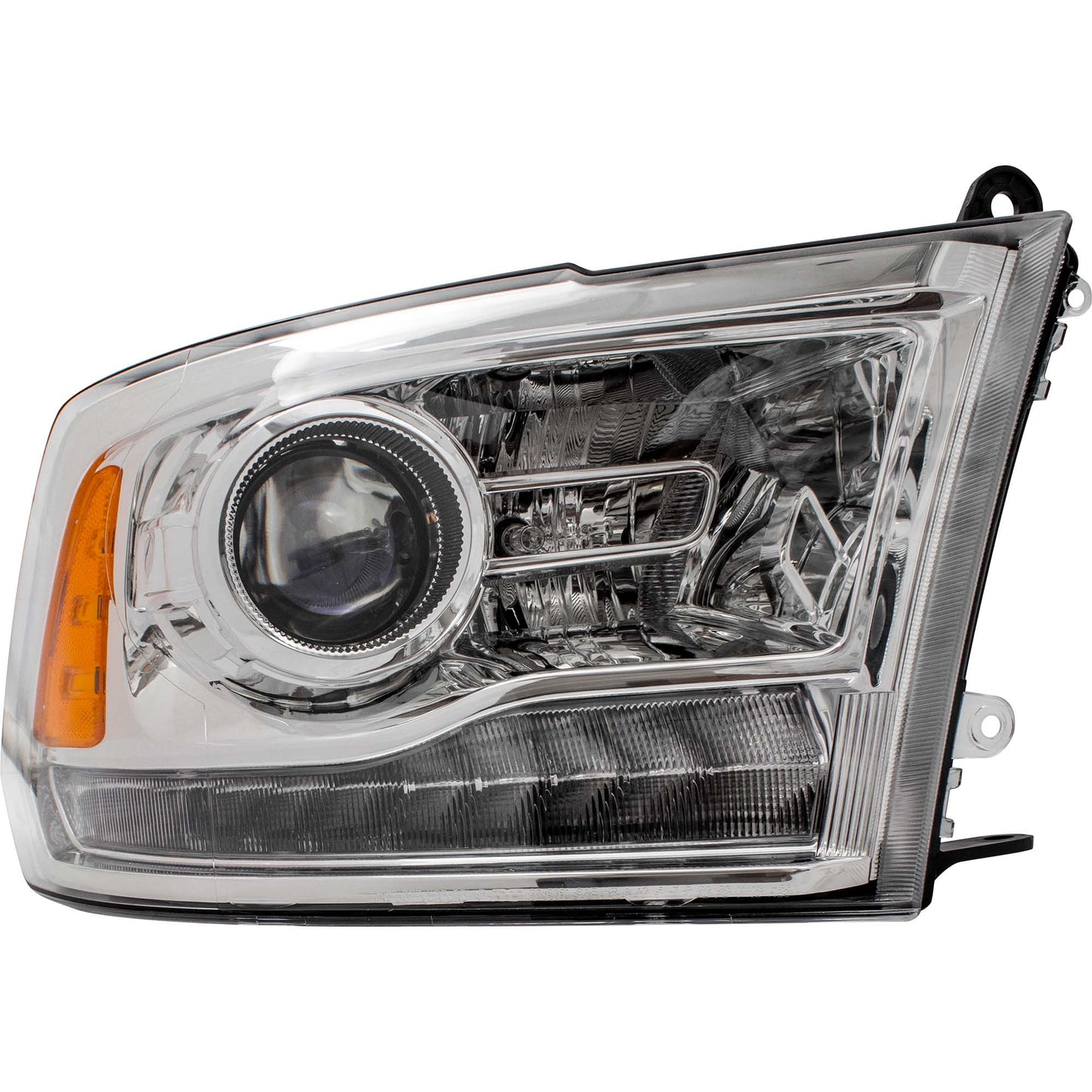 Brock Replacement Passenger Halogen Headlight Project Type Compatible with 2013-2015 Pickup Truck 68093216AD