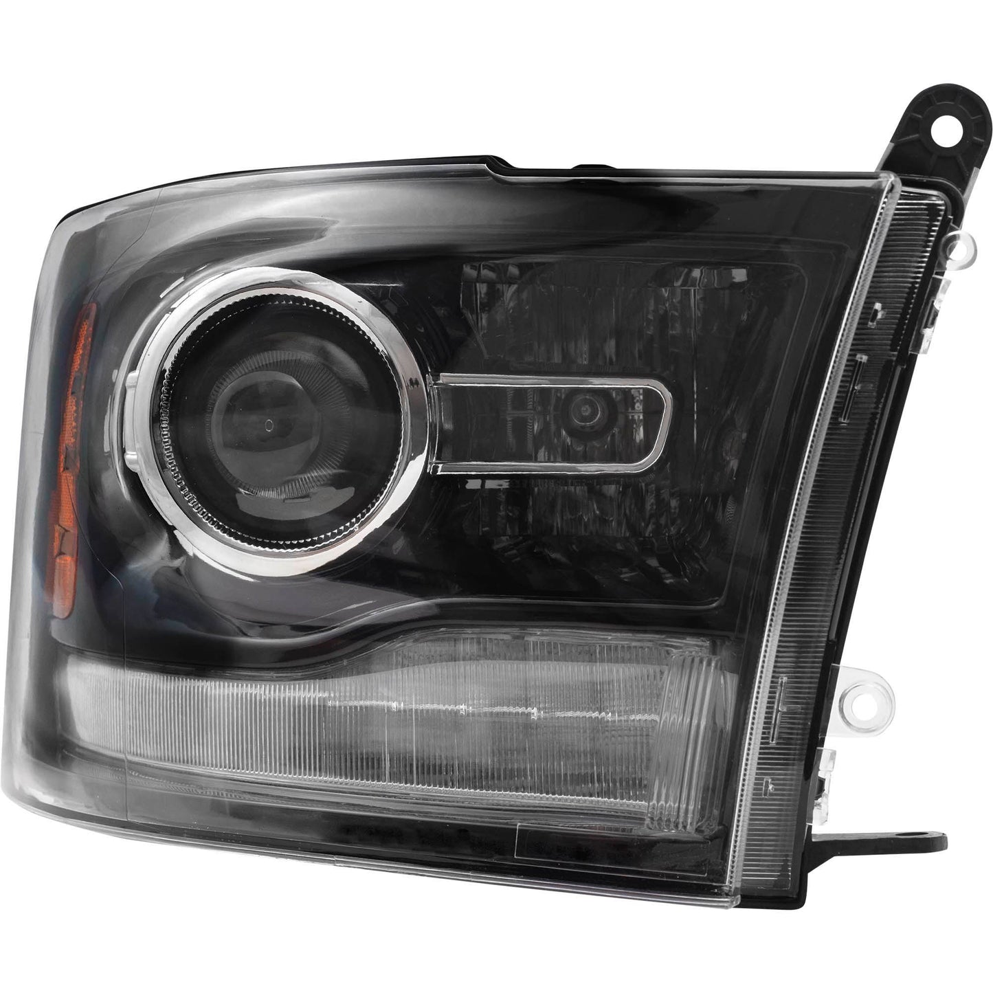 Brock Replacement Set Driver and Passenger Halogen Projector Headlights Compatible with 2013-2015 Pickup Truck