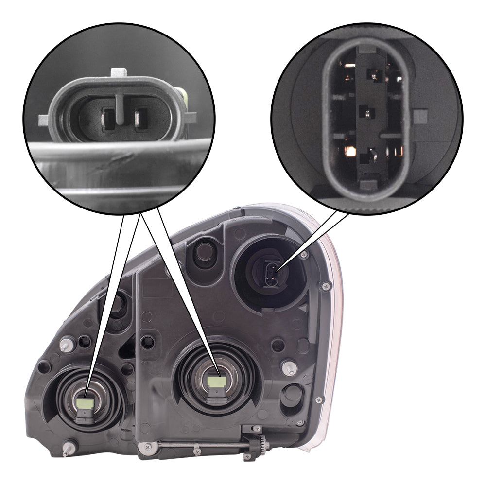 Brock Replacement Passengers Side Halogen Headlight Compatible with 2008-2017 Cascadia