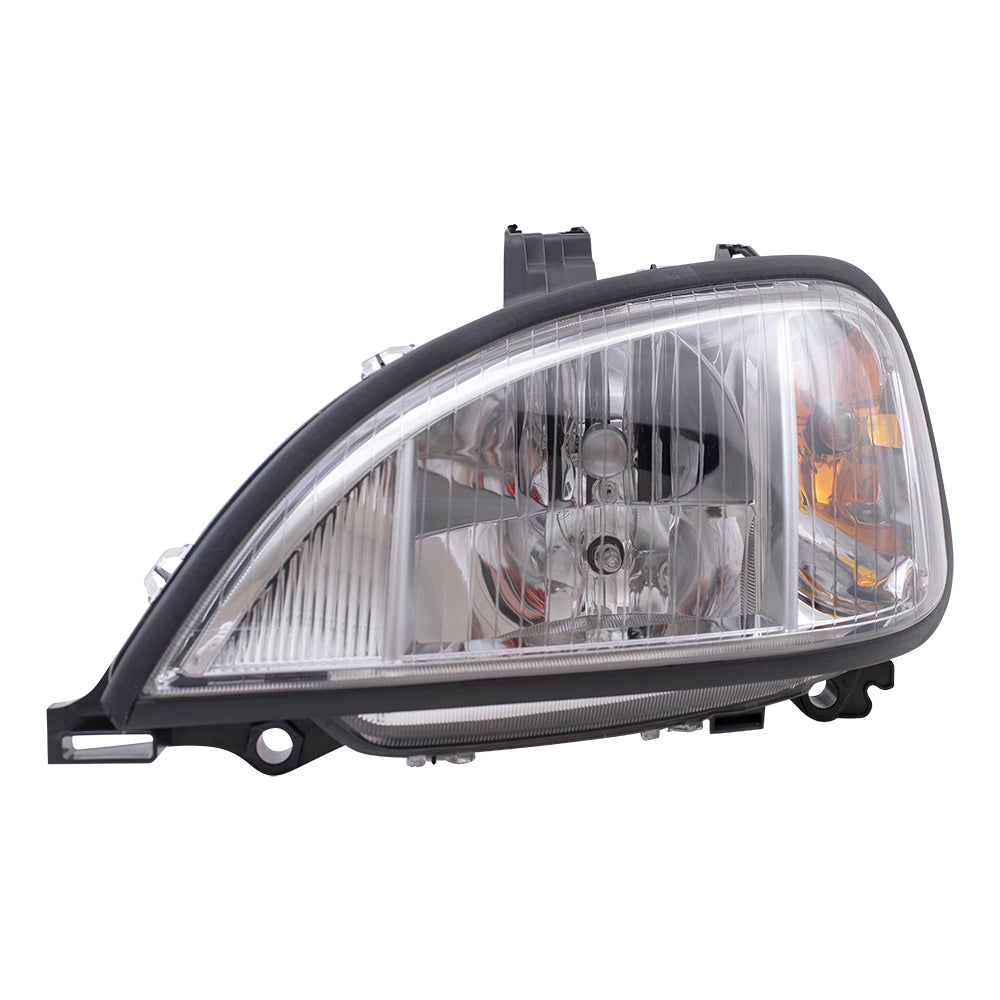 Brock Replacement Driver Halogen Headlight Lens Compatible with 2004-2017 Columbia A06-75737-004