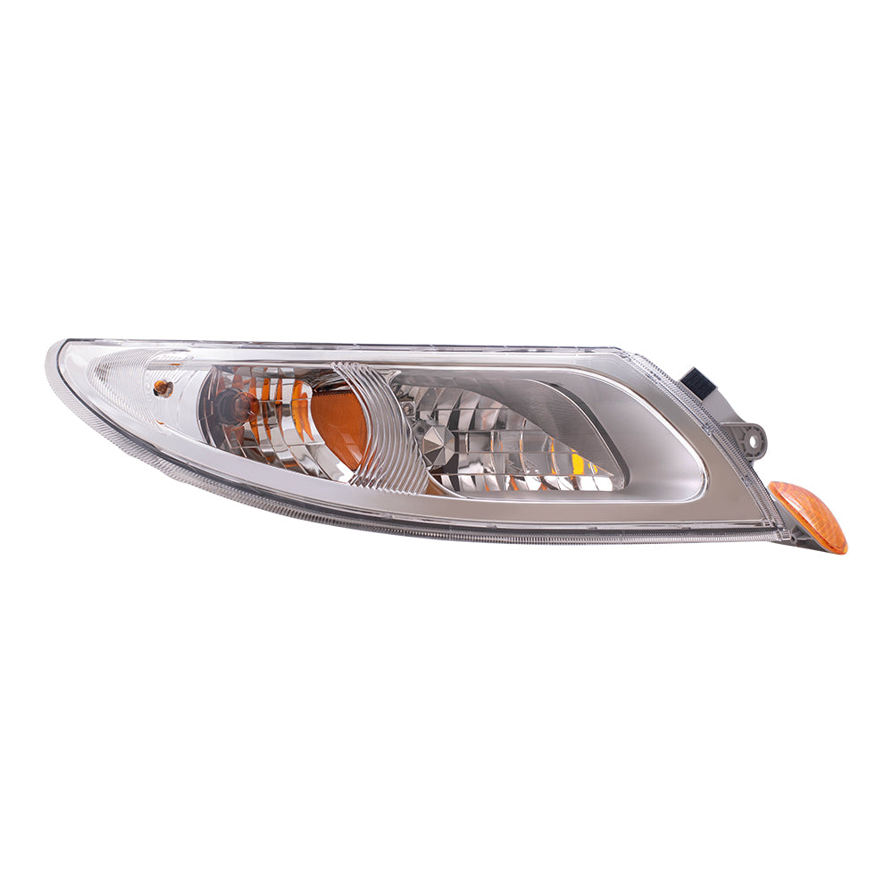 Brock Replacement Drivers and Passengers Halogen Headlights and Marker Lights Compatible with 2008-2018 Durastar and Transtar