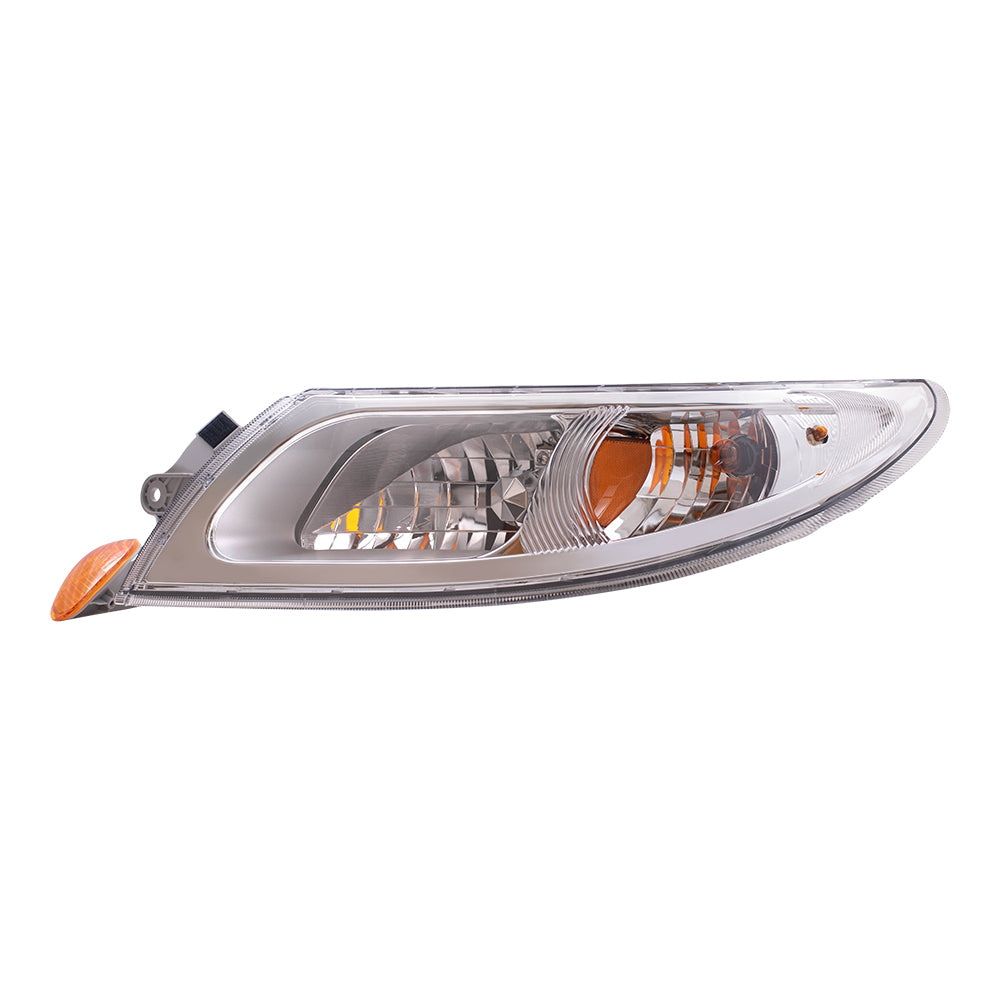 Brock Replacement Driver Halogen Headlight and Marker Light Compatible with 2008-2018 Durastar and Transtar 3574387C94 3574387C93