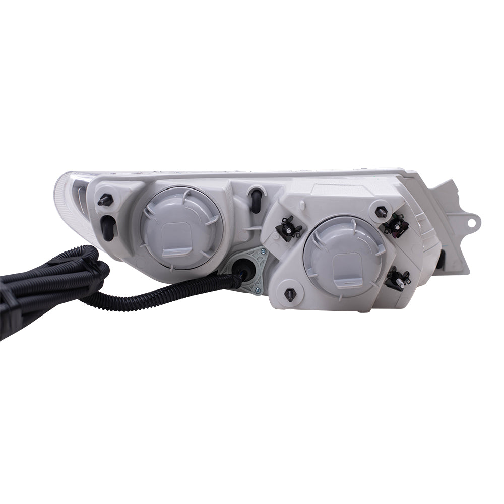 Brock Replacement Driver Halogen Headlight and Marker Light Compatible with 2008-2018 Durastar and Transtar 3574387C94 3574387C93
