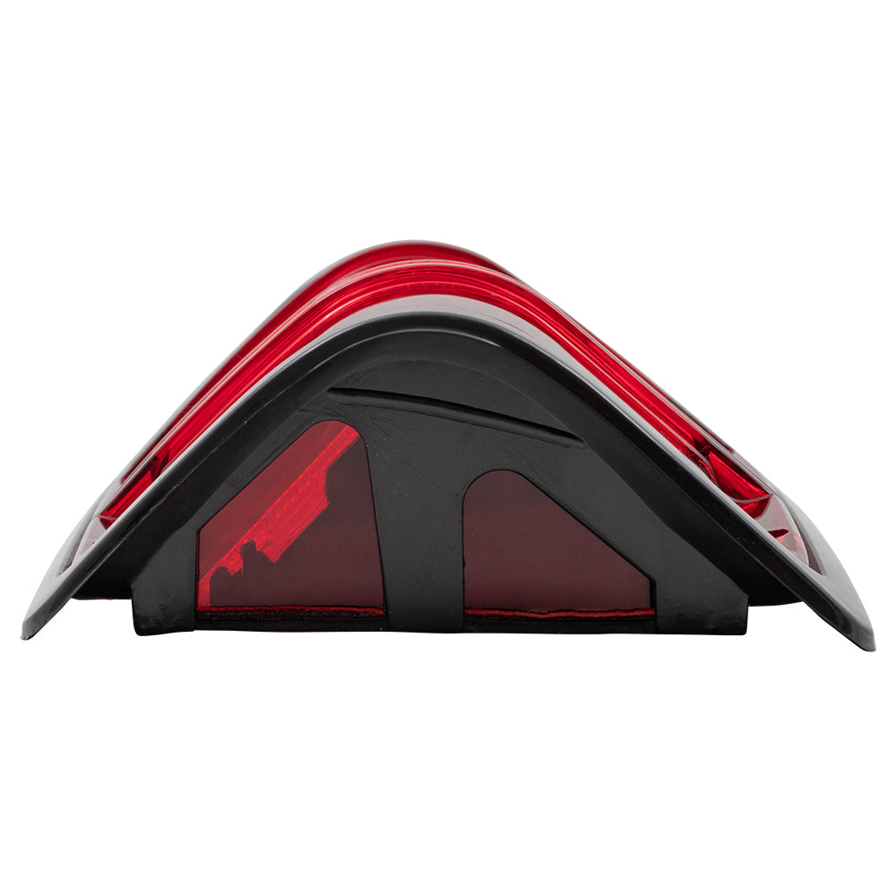 Brock Replacement Driver Taillight with Black Bezel Compatible with 1981-1993 Pickup Truck 55076439
