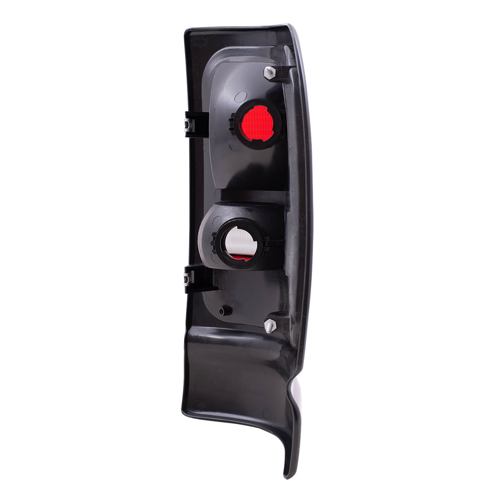 Brock Replacement Driver Taillight with Black Bezel Compatible with 1994-2001 1500 1994-2002 2500 3500 Pickup Truck 5EK45DX8AC