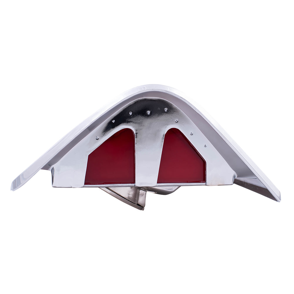 Tail Light for 1985-1989 D100 Chrome Housing Red Trim for 1981-1993 D150 for 1981-1993 D250 for 1985-1988 W100 for 1981-1982 D50 55054795 Left CH2808103
