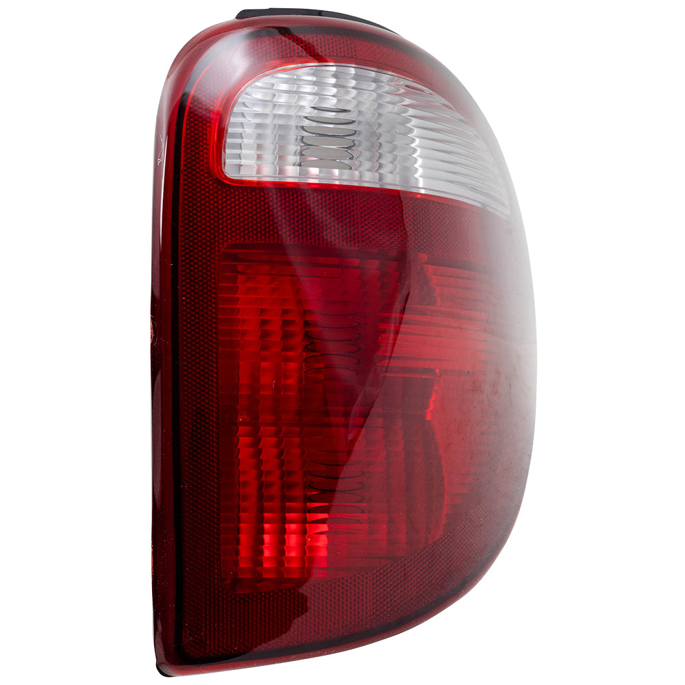 Brock Replacement Passenger Taillight with Connector Plate Compatible with 2001-2003 Caravan Grand Caravan Voyager 4857600AH