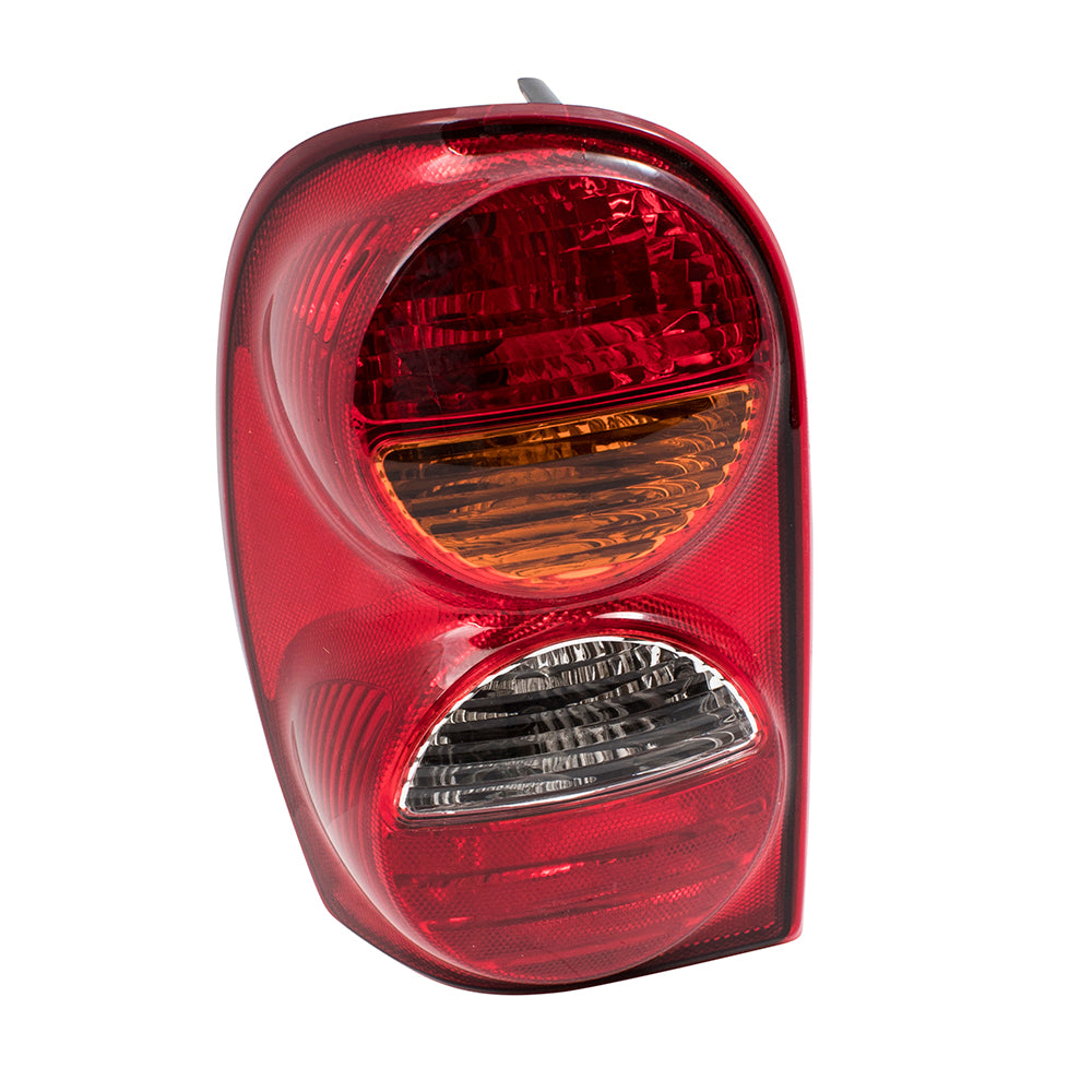 Brock Replacement Set Driver and Passenger Tail Lights with Harness and Bulb Sockets Compatible with 2002-2004 Liberty 55155829AH 55155828AH