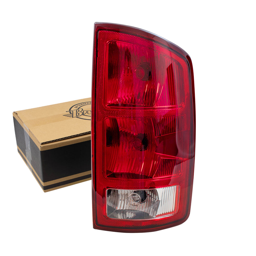 Brock Replacement Passenger Tail Light with Circuit Board Compatible with 2002-2006 Pickup Truck 55077348AF