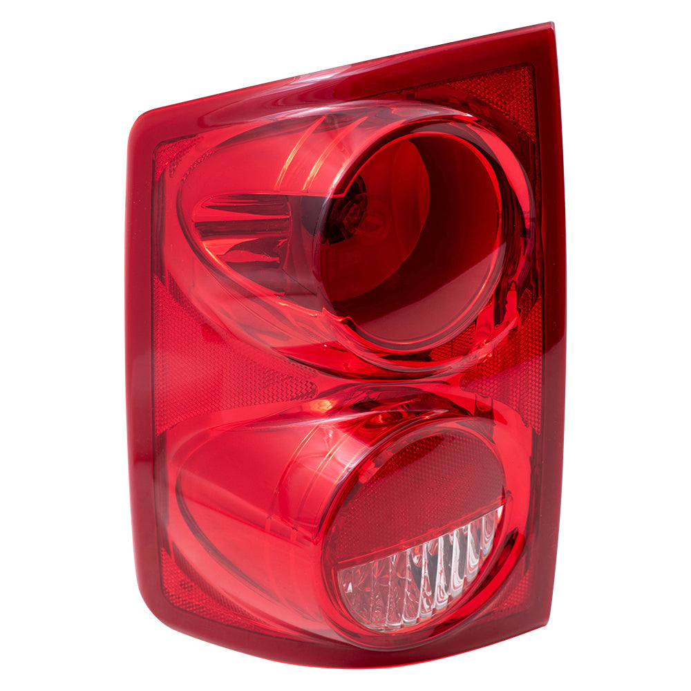 Brock Replacement Driver Tail Light Compatible with 2005-2011 Dakota Pickup Truck 55077605AC