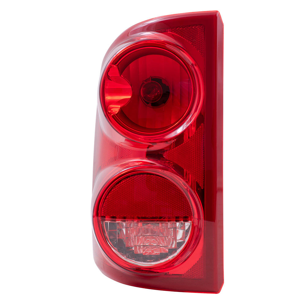 Brock Replacement Driver Tail Light Compatible with 2005-2011 Dakota Pickup Truck 55077605AC